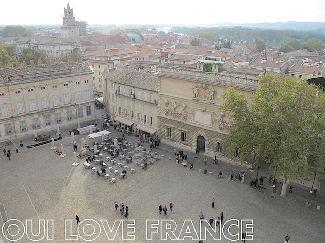 View from the tower of Palais des Papes Avignon OuiLoveFrance.com #Provence #France #Travel