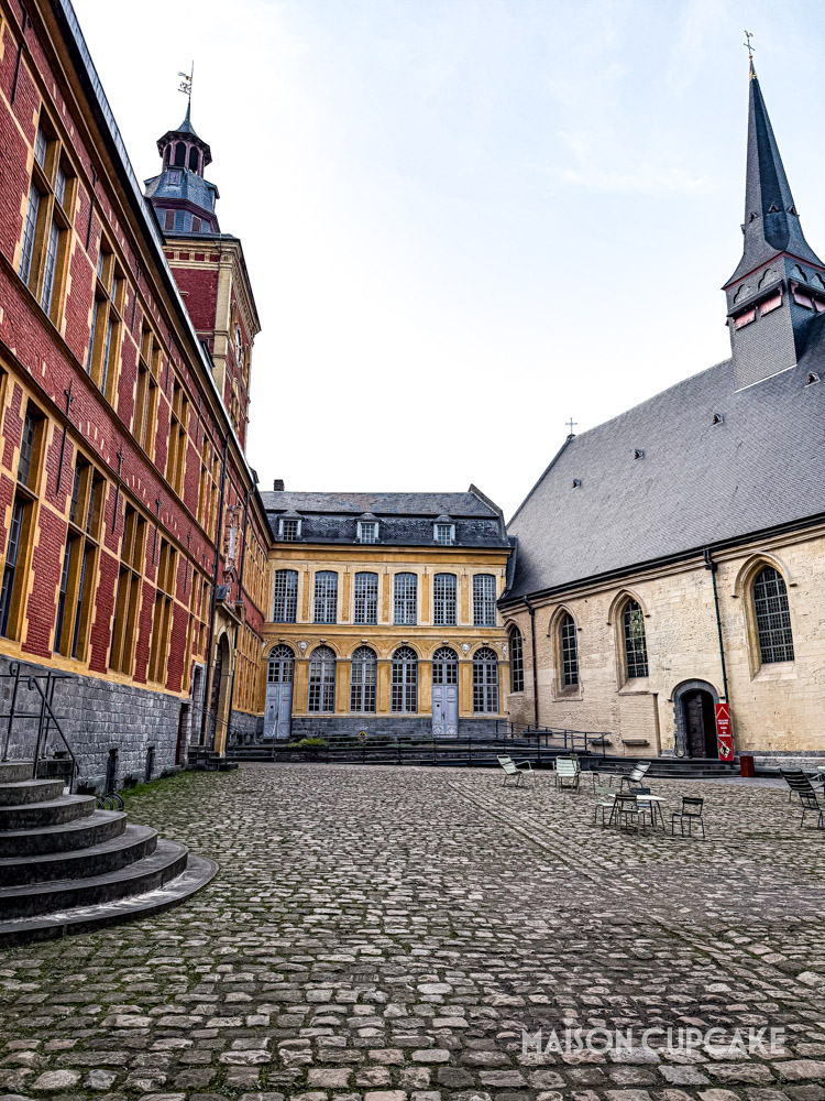 Lille Musée de l'Hospice Comtesse portrait shot of courtyard and decorative buildings